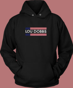 American Flag Lou Dobbs Vintage Hoodie