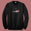 American Flag Usa Free Diving Scuba Diver Summer Sweatshirt