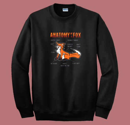 Anatomy Of A Fox Summer Sweatshirt