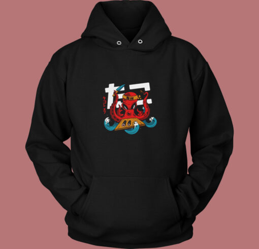 Anime Octopus Sushi Chef Vintage Hoodie