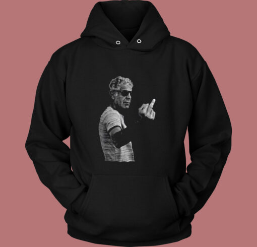 Anthony Bourdain Middle Finger Vintage Hoodie