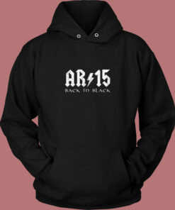 Ar15 Back In Black Vintage Hoodie