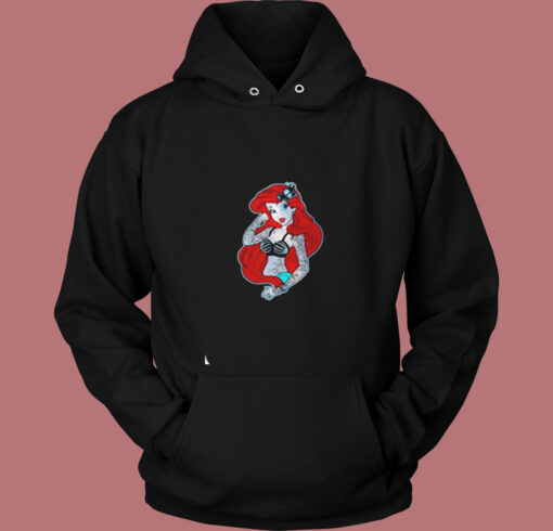 Ariel Daddy's Lil Mermaid Tattoo Vintage Hoodie