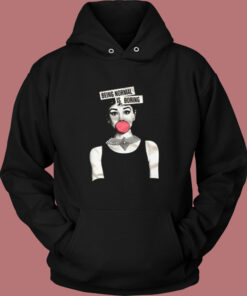 Audrey Hepburn Normal Is Boring Vintage Hoodie