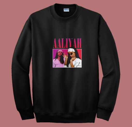 Awesome Vintage Retro Aaliyah 90s Rapper Summer Sweatshirt