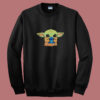 Baby Yoda Hug Stitch Summer Sweatshirt