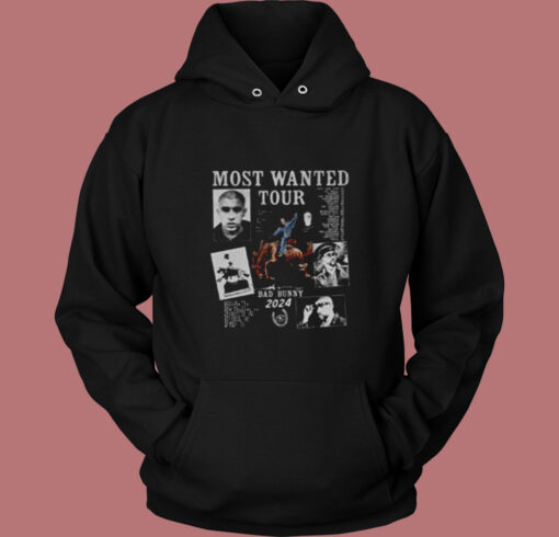 Bad Bunny Most Wanted Tour Vintage Hoodie