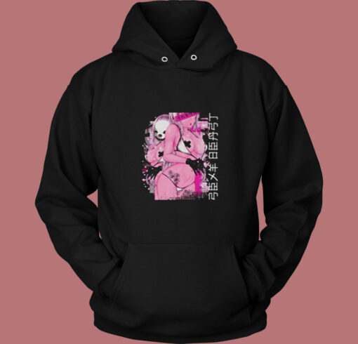 Bikini Girl Anime Vintage Hoodie