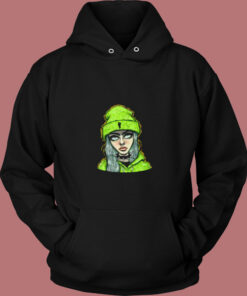 Billie Eilish Fan Art Trap Music Funny Vintage Hoodie