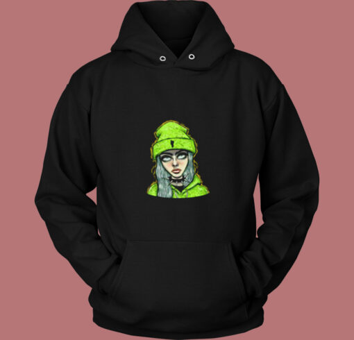 Billie Eilish Fan Art Trap Music Funny Vintage Hoodie