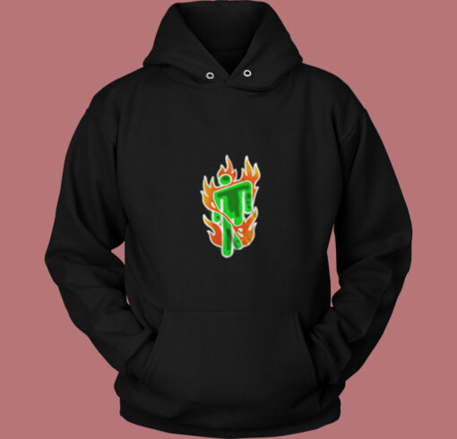 Billie Eilish Flaming Neon Official Logo Vintage Hoodie