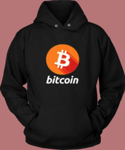 Bitcoin Logo Vintage Hoodie