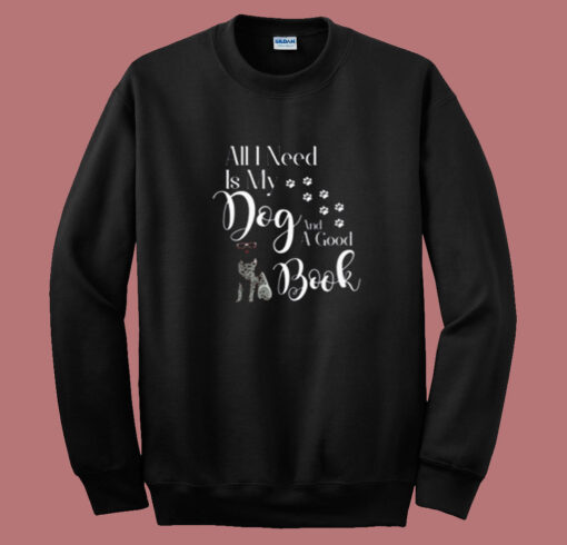 Book Reading Dog Lovers Summer Sweatshirt