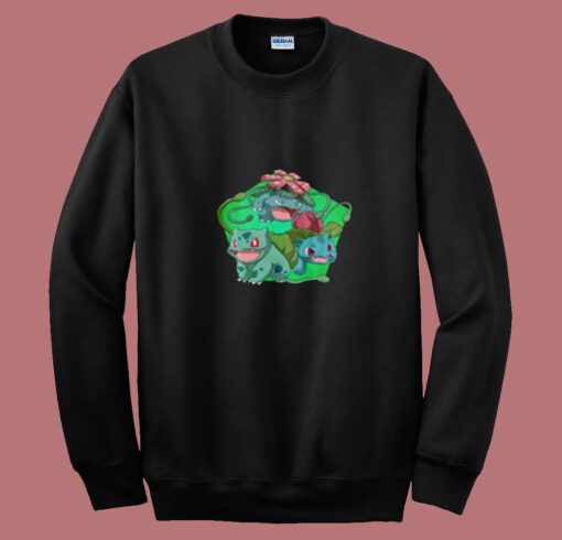 Bulbasaur Pokemon Evolution Chart Custom Summer Sweatshirt