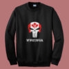 Canadian Qanon Punisher Skull Summer Sweatshirt