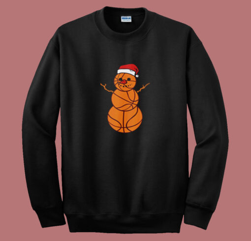 Christmas Basketball Snowman Summer Sweatshirt