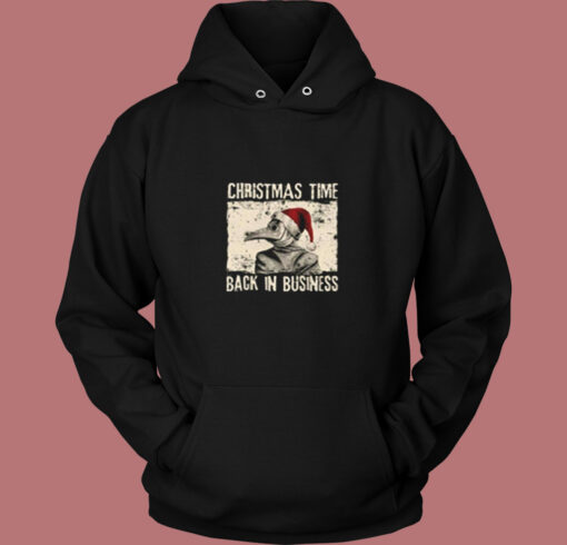 Christmas Time Back In Business Plague Doctor Vintage Hoodie