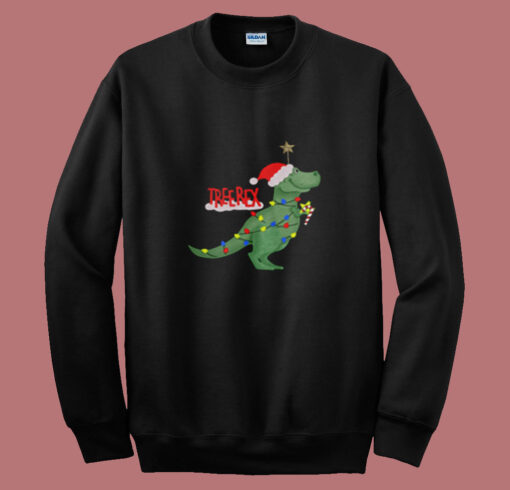 Christmas Tree T Rex Funny Parody Summer Sweatshirt