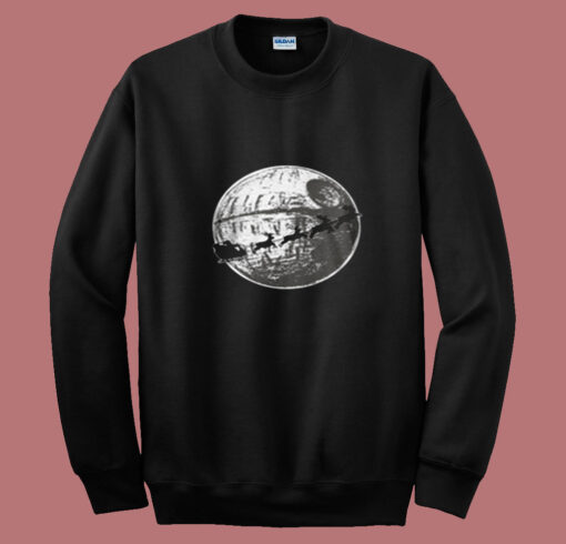 Christmas Vibes Flying Over The Moon Summer Sweatshirt