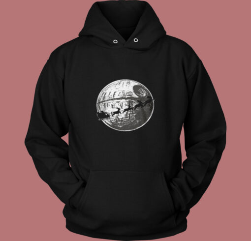 Christmas Vibes Flying Over The Moon Vintage Hoodie