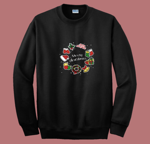 Christmas Wreath Merry Holiday Summer Sweatshirt