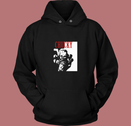 Chucky Doll Horror Movie Scary Vintage Hoodie