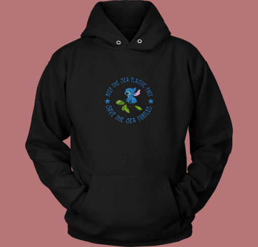 Clean Ocean Stitch Vintage Hoodie