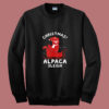 Cute Christmas Alpaca Sleigh Summer Sweatshirt