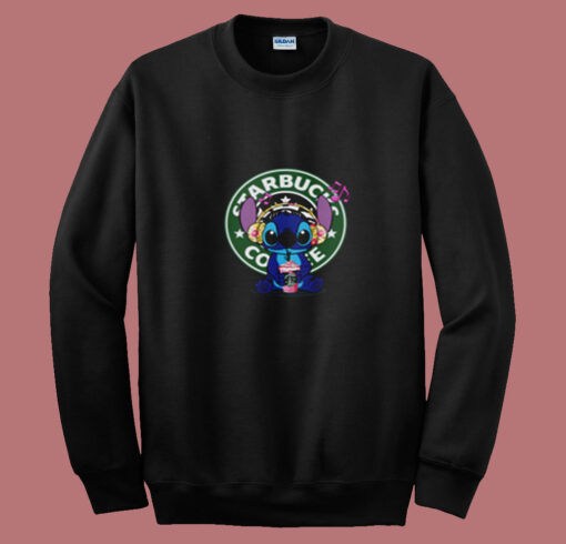 Cute Disney Stich Parody Coffee Starbucks Summer Sweatshirt