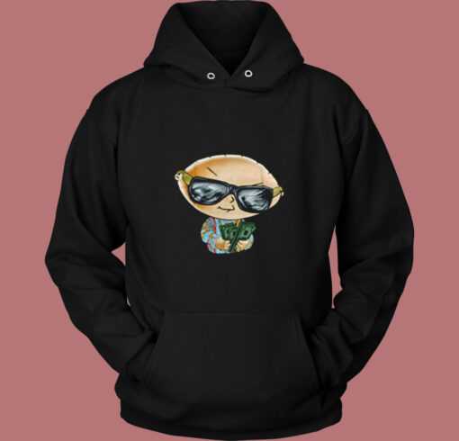 Cute Family Guy Stewie With Cash Bling Vintage Hoodie