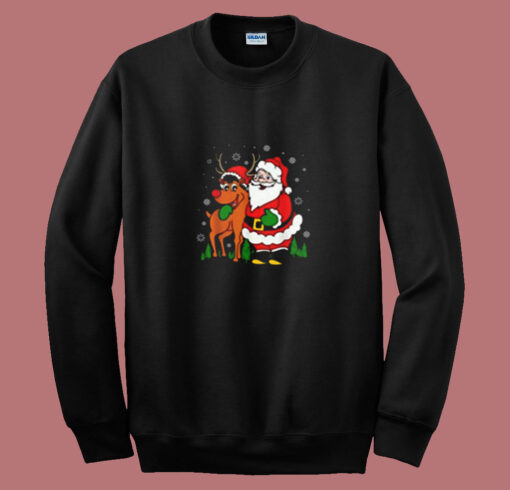 Cute Santa Christmas Vintage Summer Sweatshirt