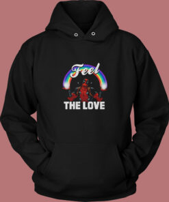 Deadpool Feel The Love Marvel Comics Vintage Hoodie