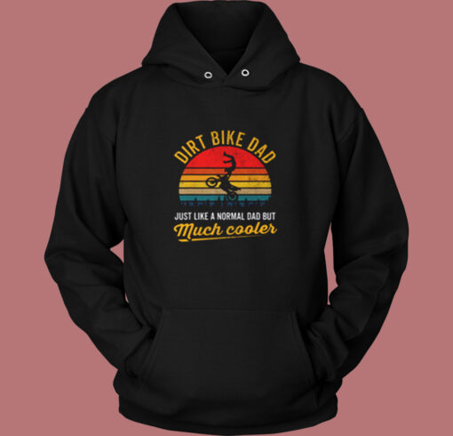 Dirt Bike Dad Father Vintage Hoodie