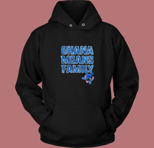 Disney Ohana Means Family Unisex Vintage Hoodie