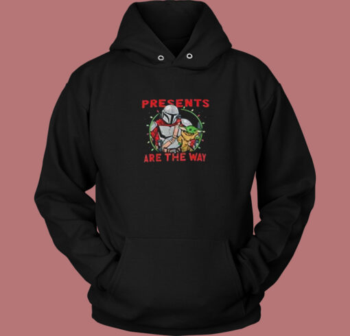 Disney The Mandalorian Christmas Presents Vintage Hoodie