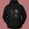 Dog Paw Love Vintage Hoodie