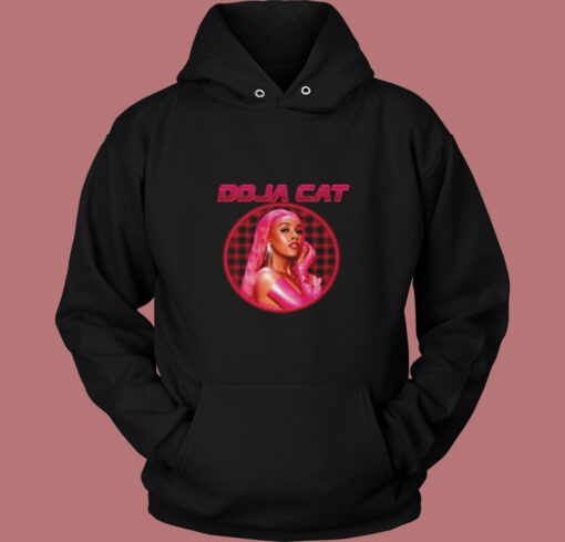 Doja Cat Laser Grid Portrait Vintage Hoodie