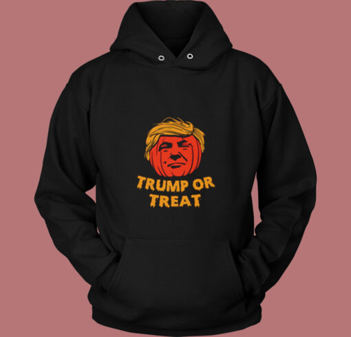 Donald Trump Or Treat Halloween Vintage Hoodie