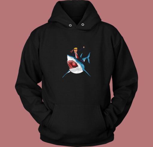 Donald Trump Shark Vintage Hoodie