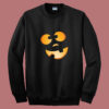 Dopey Halloween Pumpkin Jack O Lantern Face Summer Sweatshirt