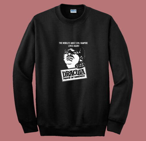 Dracula Prince Of Darkness Vampire Summer Sweatshirt