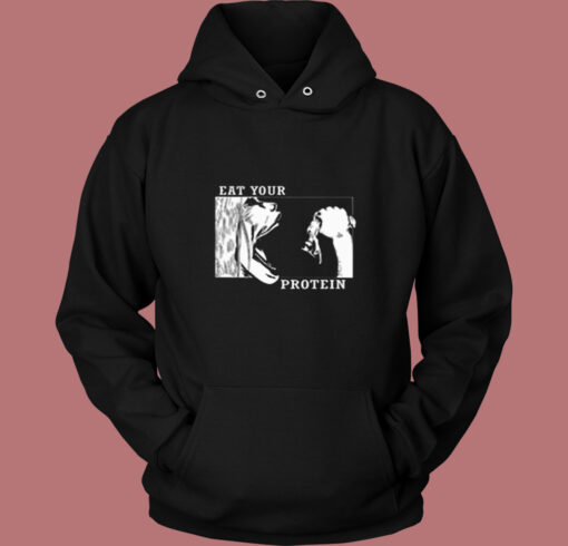 Eat Your Protein Japanese Anime Manga Vintage Hoodie