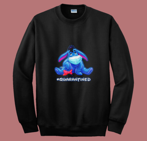 Eeyore Face Mask Quarantined Summer Sweatshirt