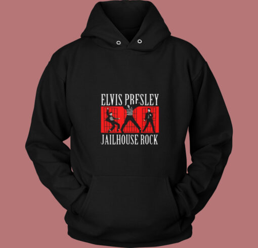 Elvis Presley Jailhouse Rock Logo Official Hoodie Vintage Hoodie