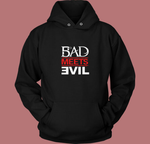 Eminem Rapper Bad Meets Evil Album Vintage Hoodie