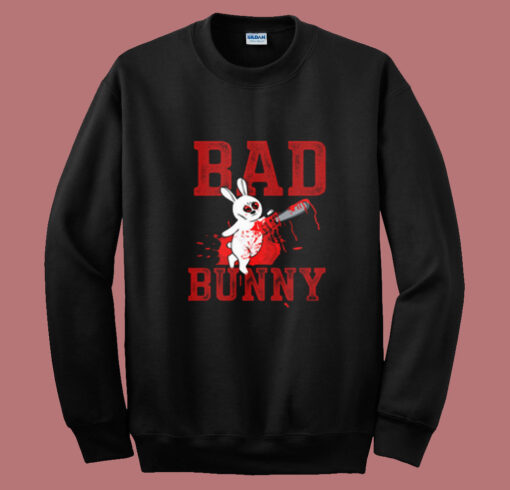 Evil Rabbit With Chain Saw Summer Sweatshirt