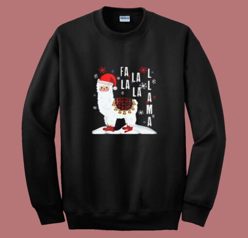 Fa La La Llama Santa Summer Sweatshirt