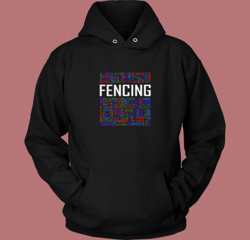 Fencing Lover Vintage Hoodie