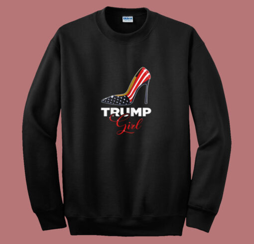 Flag Trump Girl Summer Sweatshirt