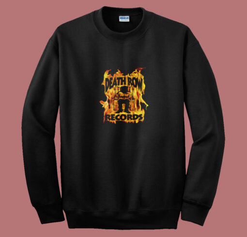 Flame Death Row Record Vintage Summer Sweatshirt